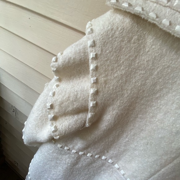 SZ S FUMBLIN FOE WINTER WHITE WOOL BLEND C… - Picture 10 of 14